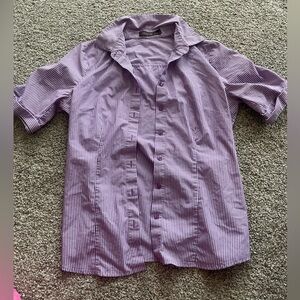 The Limited Lavender Striped Shirt